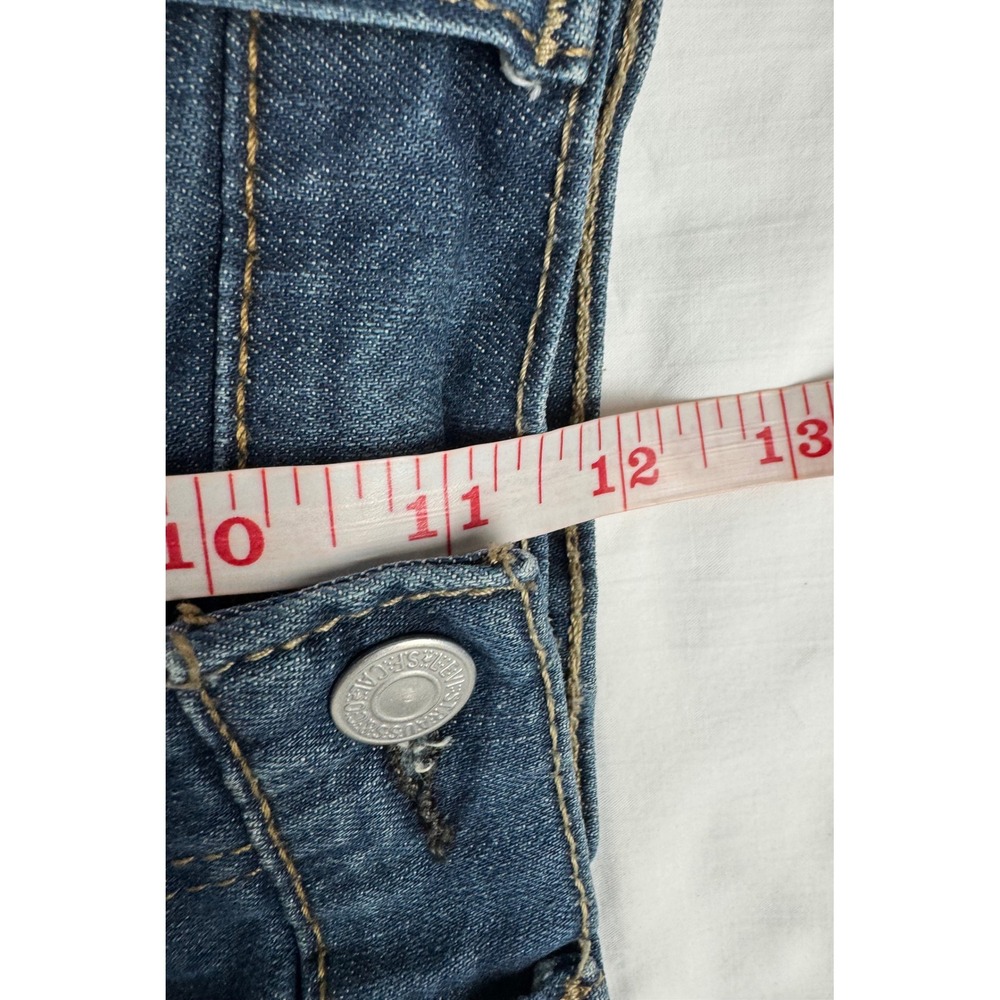 Levis 513 Slim Straight Jeans Mens 34x34 Blue Denim Stretch Medium Wash - Picture 13 of 16
